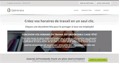 Desktop Screenshot of optihoraire.com